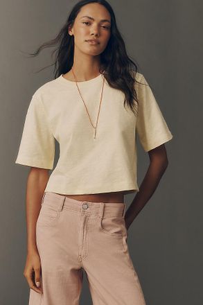 Maeve The Corey Short-Sleeve Boxy Tee by Maeve