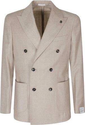 Breras Milano Americana Cruzada - Jackets - Hombre - Marr&oacute;n - 2XL