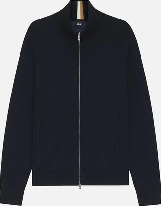 HUGO BOSS Mens BOSS Black H-Idino Sweater 405 Dark Blue - Size: 42