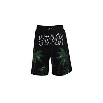 Palm Angels Heren, Korte broeken, Zwart, Maat: XL Katoen