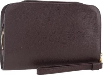 Louis Vuitton Pre-owned Clutches, female, Brown, Size: ONE SIZE Pre-owned Clutch Bag