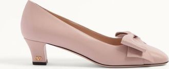 Valentino Garavani D&eacute;collet&eacute; Bowow In Capretto 45Mm Donna ROSA 35.5