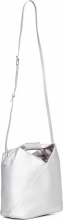 Maison Margiela Womens Crossbody Bag Silver Polyurethane Handbags Hand