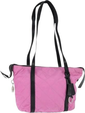 Prada Pre-owned Shoulder Bags, female, Pink, Size: ONE SIZE Pre-owned Vintage Shoulder Bag
