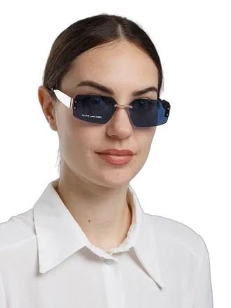 Marc Jacobs Unisex Sunglasses Gold Metal