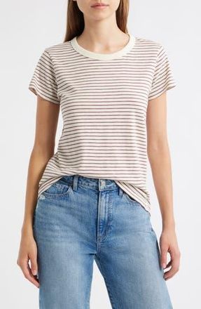 Rag & Bone The Slub Stripe T-Shirt in Beige Multi at Nordstrom Rack, Size Xx-Small