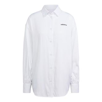 adidas (WMNS) adidas 3-Stripes OS Long-sleeve Top White IR9790