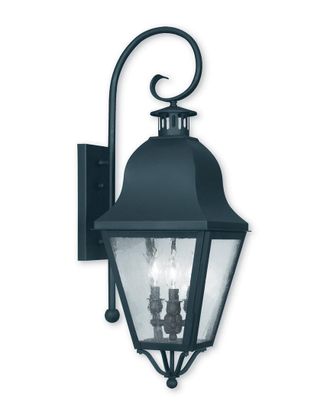 Livex Lighting Livex Amwell 3-Light Black Outdoor Wall Lantern