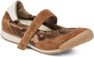 Dolce Vita Spruce Ballet Sneaker in Cocoa Satin at Nordstrom, Size 8.5