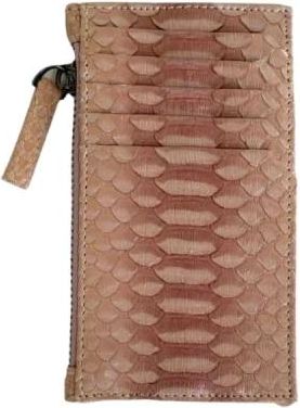 Sista Paris Accessoires, Dames, Beige, ONE Size, Sylvano Python Cardholder
