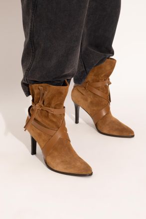 Isabel Marant Heeled Ankle Boots Atiny, Womens, Brown