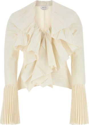 Alexander McQueen Beige pliss top