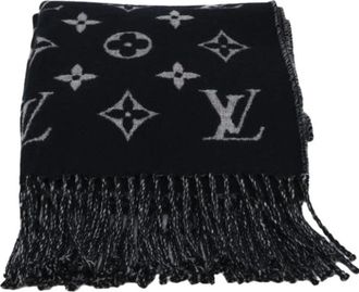 Louis Vuitton Pre-owned Stole - Dames - Vintage Accessoires - Zwart - ONE Size - Wol - Vintage