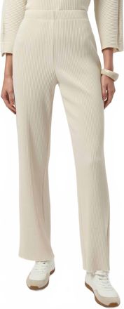 Joseph Ribkoff Womens Pleated Scuba Crepe Wide Leg Pants In Birch