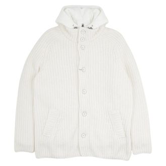 Herno Knitted Bomber Jacket - male - Herno - Winter Jackets - White - L - Jackets