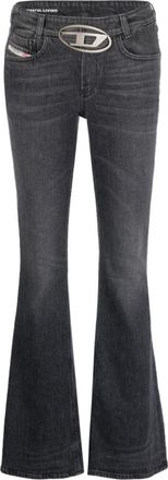 Diesel Black Flare Leg Denim Jeans