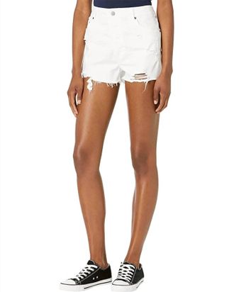 BB Dakota High-Rise Cut Offs Short In White