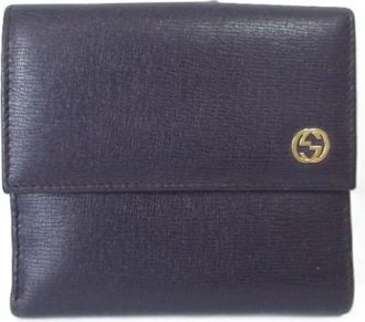 Gucci Pre-owned Wallets, female, Purple, Size: ONE SIZE Pre-owned Leather wallets