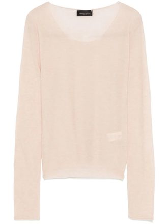 Roberto Collina sequined top - women - Merino - M - Neutrals