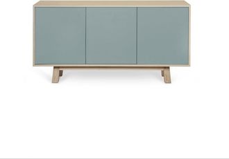 Mon Petit Meuble Français Aparador bajo de 3 puertas l.140 cm, fresno