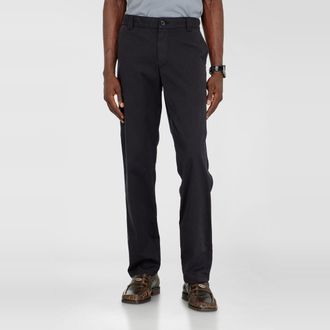 Diesel Cotton pants with utility loop - Pants - Man - Black