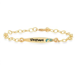 Jessica Elliot Vermeil Colorful Words Enamel Bracelet - Dream In Plated Sterling