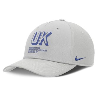 Nike Kentucky On-Field Primetime Rise Nike Mens College Adjustable Hat in Grey | NC960BBNKY-9G9