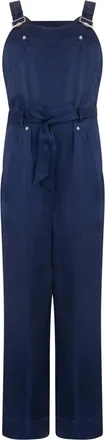 Alberta Ferretti Jumpsuits & Playsuits, Dames, Blauw, L, Lange Overall Stijl Tuinbroek