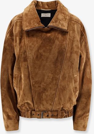 Saint Laurent Giubbino oversize in pelle crosta vintage - SAINT LAURENT - gender_Woman