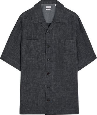 Brunello Cucinelli Linen Shirt - Anthracite - XL