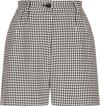 Dolce & Gabbana tartan check shorts - women - Virgin Wool/Viscose - 44 - Black