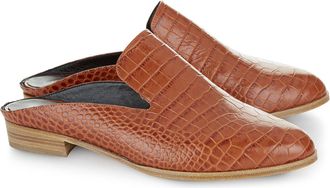 Robert Clergerie Womens Alice K Leather Mules, Brown