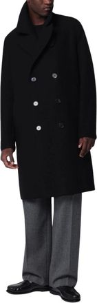 Harris Wharf London Hombre, Abrigos, Negro, Talla: M