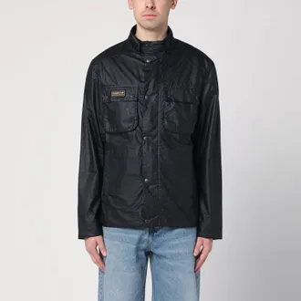 Barbour Black waxed International jacket