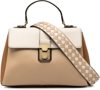 Bottega Veneta Pre-owned Bottega Veneta Small Tricolor Nappa Piazza Top Handle Satchel Ladies 799OEGY5DALC6HLZ