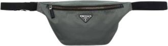 Prada Pre-owned Nylon Belt Bag - Dames - Vintage Heuptassen - Grijs - ONE Size - Nylon - Vintage