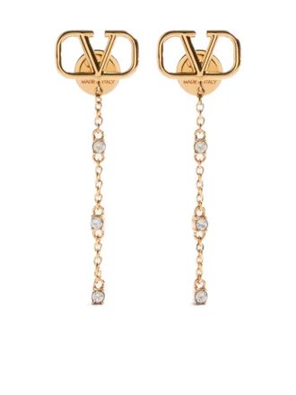 Valentino Garavani VLogo Signature drop earrings - Gold