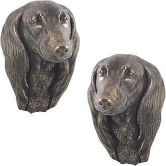 OEM Teckel De Pelo Largo: Estatuilla De Perro, Busto Colgante, Decoraci&oacute;n &Uacute;nica Para Un Amante De Los Perros De Art-dog