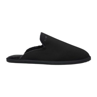 HUGO BOSS Schoenen, Heren, Zwart, 44 EU, Polyester, Instappers met schapenvacht voering