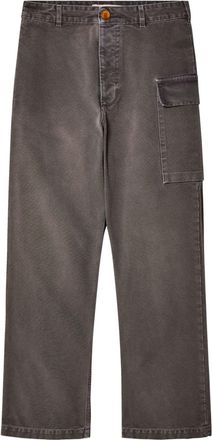 Marni straight-leg cargo jeans - men - Cotton - 54 - Grey