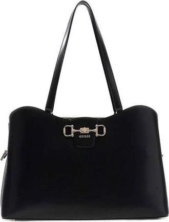 Guess Womens Tote Black Polyurethane Tote-bags