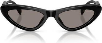 Miu Miu 55mm Cat Eye Sunglasses in Black/dark Grey at Nordstrom