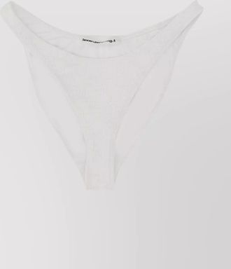 Alexander Wang logo elastic waistband high-cut leg bikini briefs