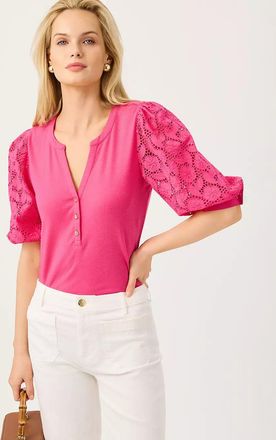 Lilly Pulitzer Ronson Eyelet Knit Top
