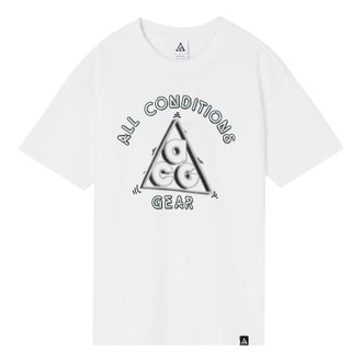 Nike x ACG Outdoor Sports Alphabet Printing Short Sleeve White DD8811-121