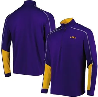 Columbia Mens Columbia Purple LSU Tigers Shotgun 2.0 Omni-Wick Quarter-Zip Jacket at Nordstrom, Size Small