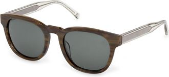 Timberland TB00060 Polarized 96R Mens Sunglasses Green Size 53