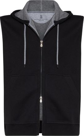 Brunello Cucinelli Sleeveless Zipped Hoodie