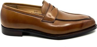 Crockett & Jones Bury Moccasin - Heren - Loafers - Bruin - 43 1/2 EU - Leer - Schoenen