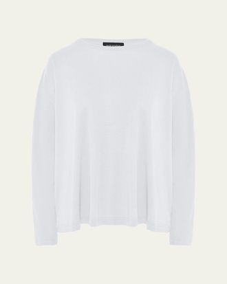 Eskandar Long-Sleeve Pima Cotton Top